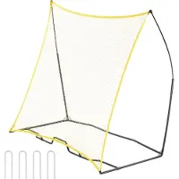 Vevor Soccer Rebounder Draagbare Voetbaltrainer 7 x 7 voet Voetbaltrainingsuitrusting Gemaakt van ijzer en polyester