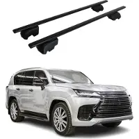 Omtec Draagbalken bagagedrager voor Lexus LX 2021-2025, basisdrager, aluminium, zwart, met ABE-certificering
