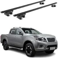 Aurilis Draagbalken voor Nissan Navara D23, modeljaren 2016-2025, 4 deuren, aluminium, zwart, 2-delig, met ABE-certificaat