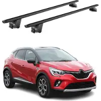 Aurilis Bagagedrager voor Renault Captur II (2019-2025), aluminium, zwart, 2-delig, met ABE-certificaat