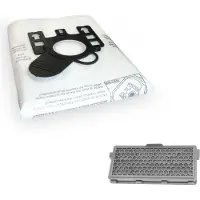 Kallefornia 20 stofzuigzakken K95 + 1 HEPA-filter voor Miele S8360 S8430