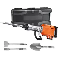 Vevor Sloophamer, 2200 W, elektrische sloophamer, zwaar, 1400 BPM betonbreker, 4 beitels, handschoenen