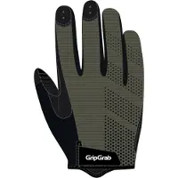 Gripgrab - RIDE Lite Lange Vinger Zomer MTB Gravel Fietshandschoenen met Padding - Unisex - Olijf Groen