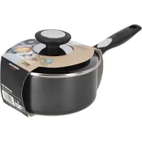 Beka Pro Induc Steelpan - Ø 16 cm - Met Deksel - Keramische Antikleeflaag - PFAS-vrij - Geschikt voor inductie - Zwart