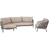4 Seasons Outdoor Puglia loungeset 3-delig terre