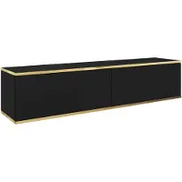 AX Living TV-meubel Orkis, 135 cm. Modern en functioneel, zwart