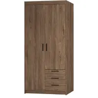 AX Living Storicos 2T3S garderobekast met 2 deuren, eikenhout Lefkas, 89,7 cm