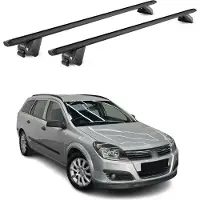 Aurilis Draagrek bagagedrager voor Opel Astra H J SW 2007-2015, aluminium, zwart, 2-delig, met ABE-certificaat