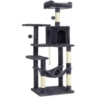 In And OutdoorMatch And OutdoorMatch Kraboom Emily - Kraboom met hangmat - 143 cm - Zwart