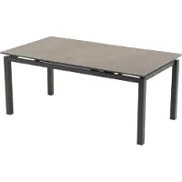 In And OutdoorMatch Uittrektafel - 180/240x100 cm - Aluminium - SPC tafelblad