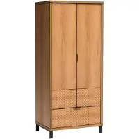 Minio , schuifdeurkast, garderobekast "Fonte", 86,5 cm, kleur: caramel eikenhout