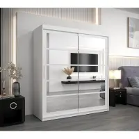 Minio Garderobe 180 cm ROMA 2, wit