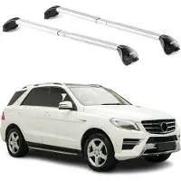 Aurilis Draagrek/bagagerek voor Mercedes ML W163, W164, W166, bouwjaar 1997-2015, 5-deurs, aluminium, 2x ABE-certificaat