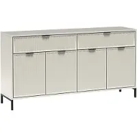 AX Living Berlinette 1, kastje van kasjmierhout, beige, met lades, 165,3 cm