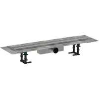 Hansgrohe RainDrain Compact - Douchegoot 70 cm, met rooster, geborsteld roestvrij staal 56176800