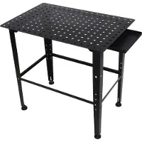 Easybuy Verstelbare lasbank, werkbank, zwart, afmetingen: 102,09 x 60 x 84,55 cm
