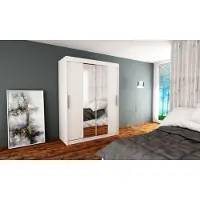 Minio Kledingkasten TOKYO 1, 150 cm, wit