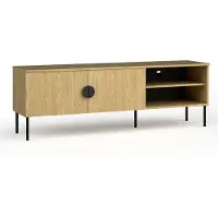 AX Living TV-meubels, serie Brunelli, 160 cm, eikenhout Baltic, lage kast voor televisie