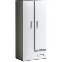 Minio , garderobekast 85 cm, "Arezzo", antraciet/wit