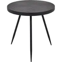 In And OutdoorMatch Bijzettafel - Zwart - Ø38x38,5 cm