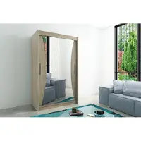 Minio Kledingkast 150 cm, model MONACO, kleur Sonoma eik