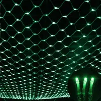 Rosikey 3X2M LED-lichtketting, net van lichtjes, groen, permanent licht, lichtgordijn, geschikt voor binnen, feestjes, balkon, decoratie, kerstverlichting