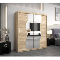 Minio Kledingkast 180 cm, model MADRYT, Sonoma eikenhout