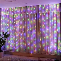 Rosikey 3x3 meter, 300 LED-lichtgordijn, dimbaar, multicolor. Lichtgordijn met 12 lichtmodi, afstandsbediening en USB-aansluiting, geschikt voor bruiloften, feesten, Kerst, wanddecoratie en slaapkamers