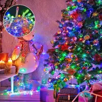 Lapamax LED-lichtketting, 20 meter, 200 LED's, multicolor, kerstverlichting voor de kerstboom, 8 verschillende modi, kerstdecoratie voor kerstboom, kamer, feest, tuin