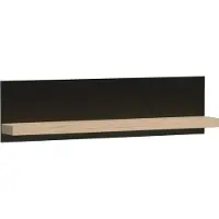 MINIO go for it MINIO, wandplank "CALI 9", 120 cm, bewerkte eik / zwarte kleur