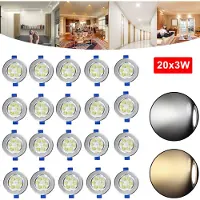 XINZI 20 x 3W LED inbouwspots. LED plafondspots. LED inbouwspots. Inbouwspots. Spotlights. LED plafondverlichting - Warm wit