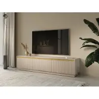 AX Living TV-kast Lirio, 180 cm breed, modern design, beige kleur