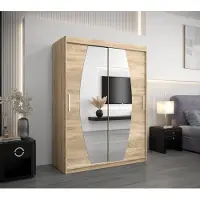 Minio Kledingkast 150 cm, model ELYPSE, kleur Sonoma eik