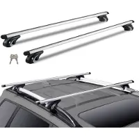 Sweiko Dakdrager, 1370 x 72 x 106 mm, dakdrager dwarsbalk, draagvermogen 90,7 kg, bagagedrager voor auto, universeel, universele dakdrager, universele bagagedrager