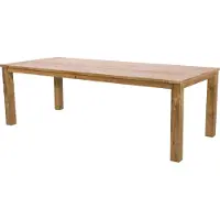 In And OutdoorMatch Tafel - Gemaakt van gerecycled teakhout - 240x100x76 cm - Duurzaam massief hout