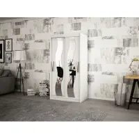 Minio Kledingkast, 120 cm, SEWILLA, mat wit