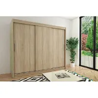 Minio Kledingkasten TOKYO, 250 cm, Sonoma-kleur