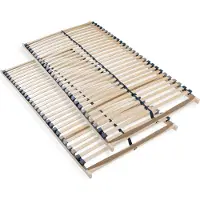 NovaSleep Lattenbodem 180x200, 28 latten, 7 zones. Lattenbodem met stevig beukenframe, 2x lattenbodem 90x200, belastbaar tot 150 kg. Gemaakt in Duitsland, zelfmontage