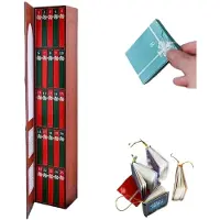Mormark Een literaire adventskalender met 25 mini-boeken van klassieke auteurs, in vintage stijl - READVENT Rood