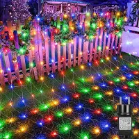 ROSNEK 6X4M 660LED Lichtgordijn, lichtketting, 8 lichtmodi, waterdicht, kerstverlichting, feestverlichting, tuinverlichting, multicolor