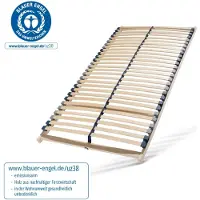 NovaSleep Lattenbodem 90x200, lattenframe van beukenhout, 7 comfortzones, 28 latten, frame van verenstaal, GERMANY, lattenbodem voor zelfmontage, draagvermogen tot 150 kg