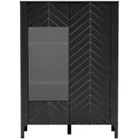 MINIO go for it MINIO, vitrine "MONZA", 103 cm, met glazen deur, zwart