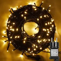 ROSNEK 50 meter lichtketting met 250 LED's, 8 lichtmodi, waterdicht, kerstverlichting met timer en geheugenfunctie, geschikt voor binnen, feestjes, tuin en decoratie