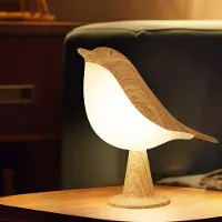 ROSNEK LED-nachtlampje in de vorm van een vogel, nachtlamp met aromatherapie, 3 standen, dimbaar, oplaadbaar, aanraakbediening. Geschikt voor slaapkamer, kinderkamer en woonkamer