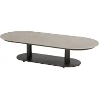 4 Seasons Outdoor Boaz lounge tuintafel ovaal 150x65xH35 cm ceramic terre