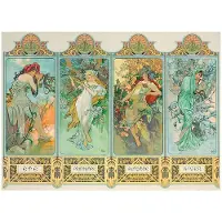 Eurographics Four Seasons - Alphonse Mucha Puzzel (1000 stukjes)