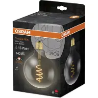 Ledvance LED lamp E27 | Globe G124 | Vintage 1906 | Filament | Smoke | 1800K | 4W (15W)