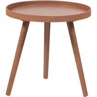Woood Sasha Bijzettafel Ø 40 CM - Hout - Oudroze - 41x41x40.5 cm