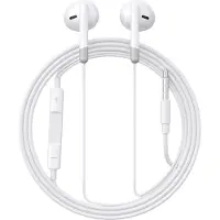 JOYROOM In Ear Oordopjes - Oortjes met draad en microfoon - 3.5mm AudioJack - 120cm kabel - Wit