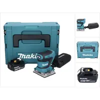 Makita DBO 482 T1J accu-excentrische schuurmachine 18 V 112 x 102 mm + 1x accu 5,0 Ah + Makpac - zonder oplader